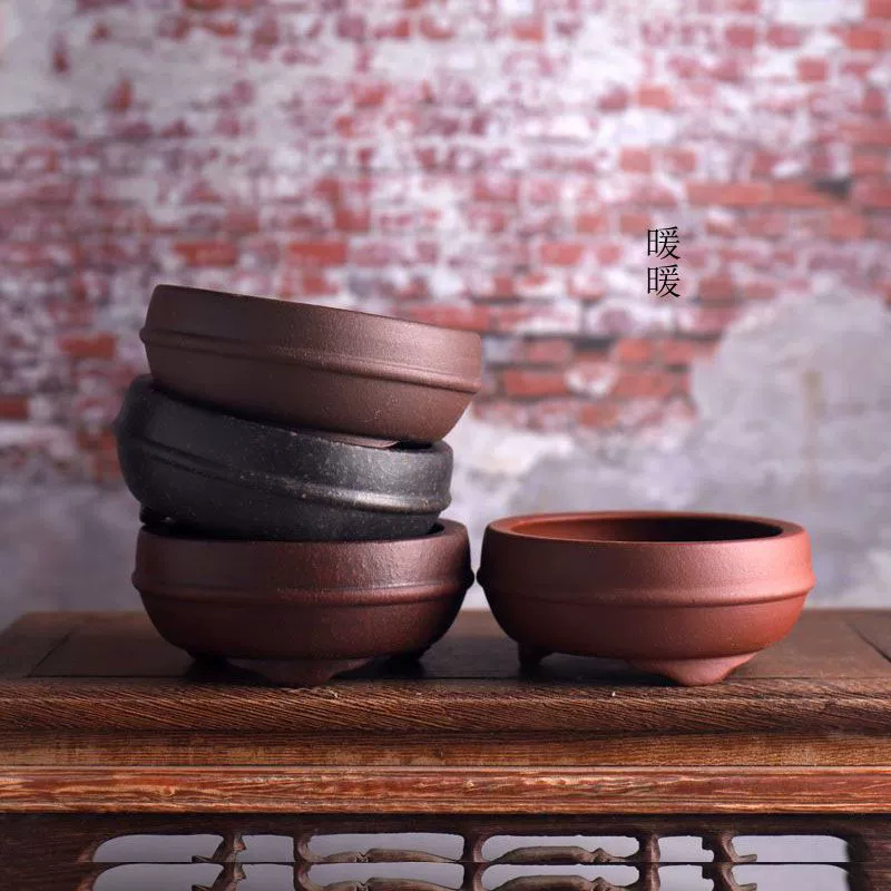 Bonsai Garden Chinese Garden - Keramische Cirkel Taille Bonsai Pot, Traditie