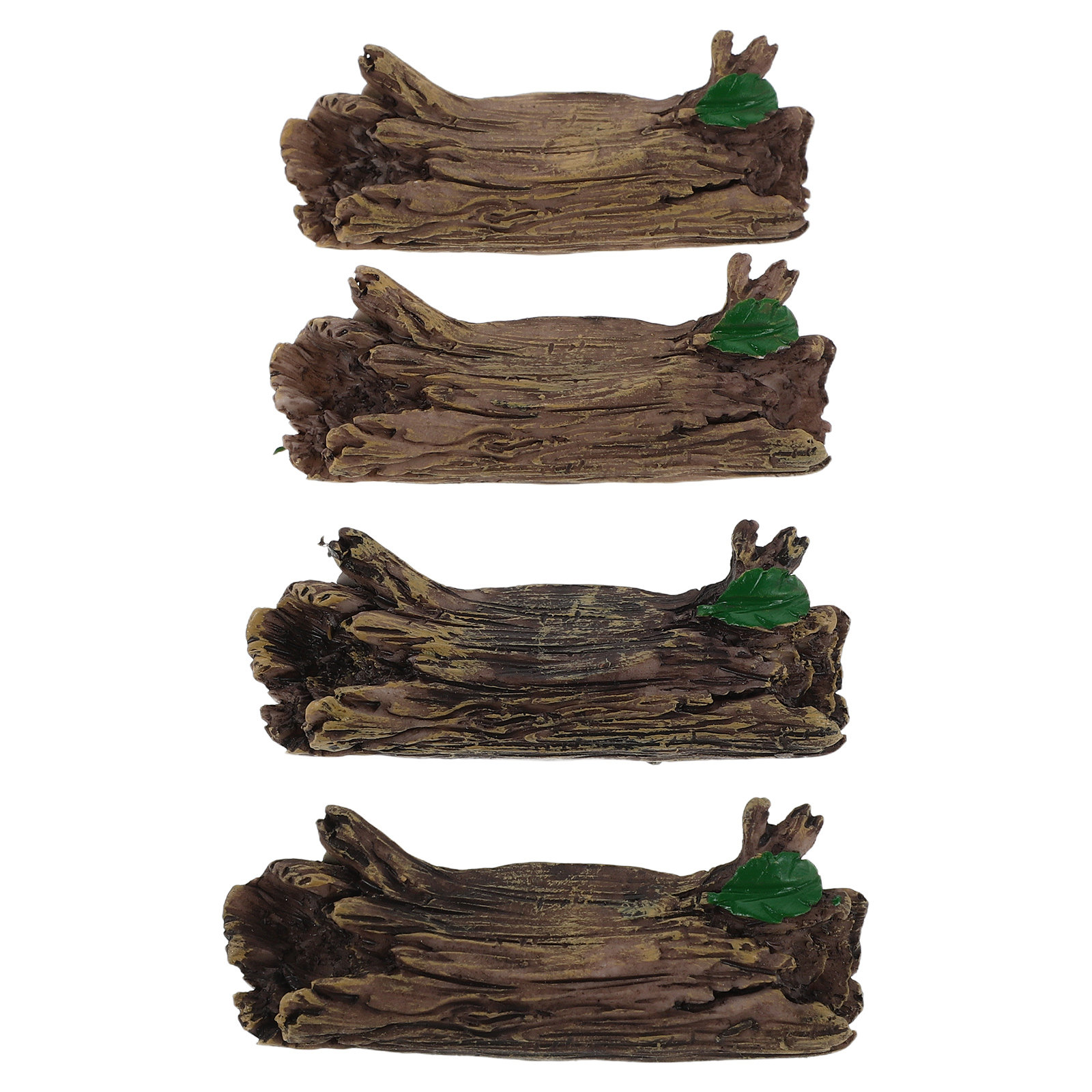 Bonsai Garden With Sand - 4 stuks miniatuur hars boomstronken voor