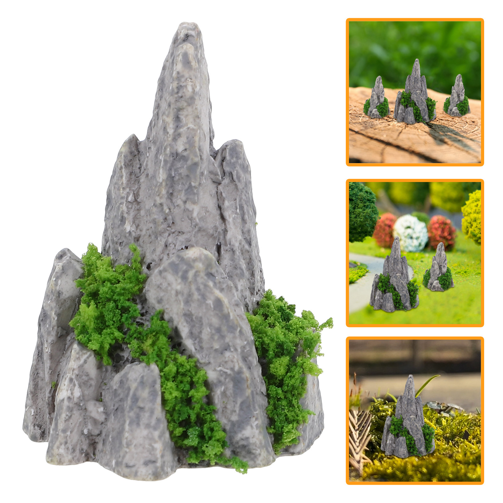 Bonsai Garden With Sand - 8 stuks mini hars rotstuin ornamenten