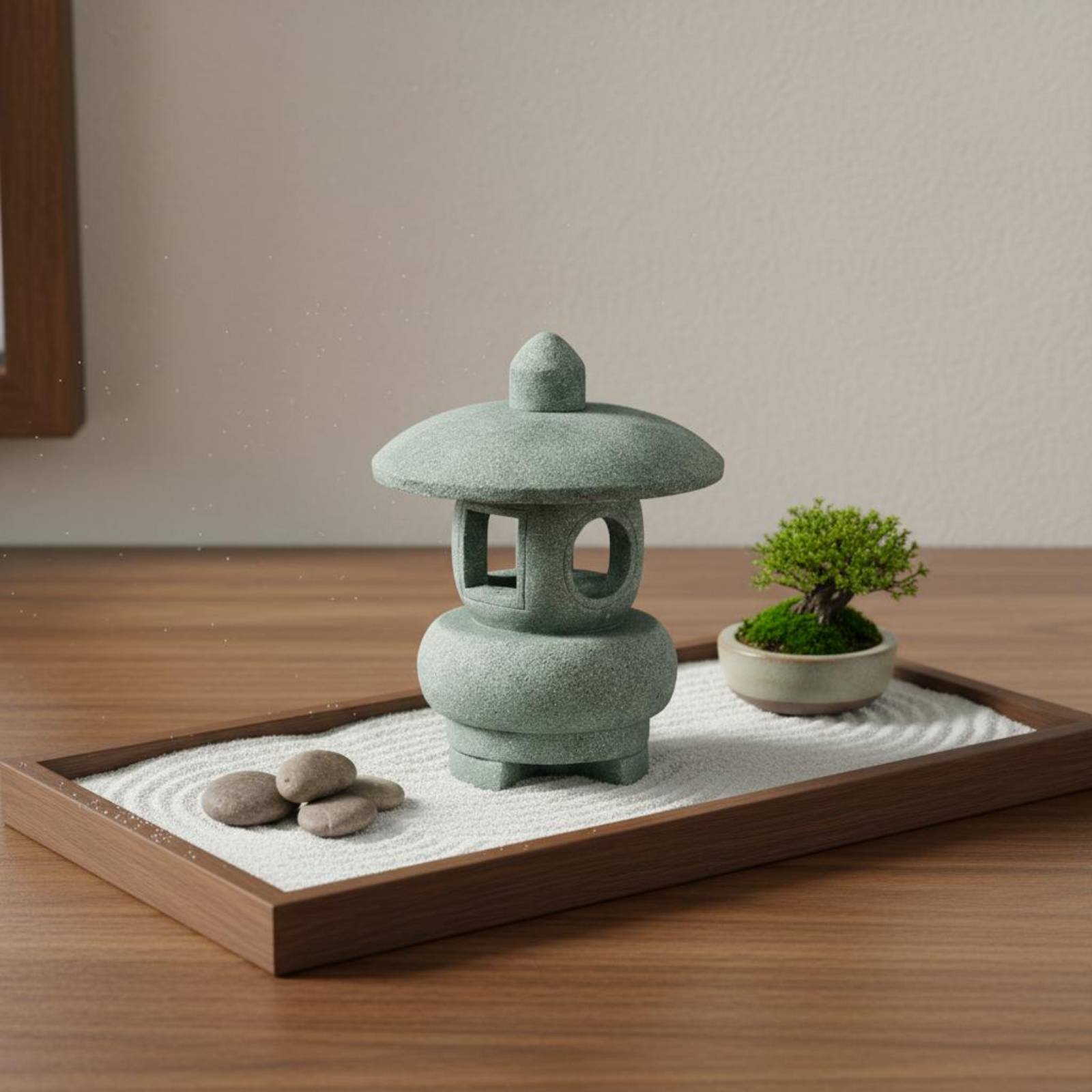 Miniatuur stenen lantaarn anti - Us Bonsai Garden recensie en prijs