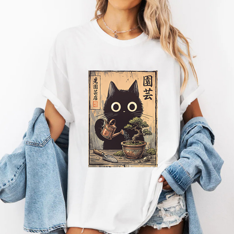 Bonsai Zwarte Kat T-shirt Japa - Bonsai Garden China recensie en prijs